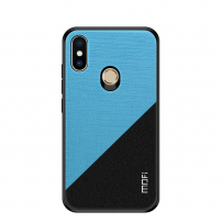 Husă de protecție Mofi, din plastic și textil, pentru Xiaomi Mi A2 Lite - albastru