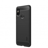 Carcasă de protecție Mofi, cu textură șlefuită, pentru Xiaomi Redmi Note 6 Pro - negru