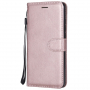 Husă flip din piele artificială, pentru Xiaomi Redmi Note 6 Pro - roz