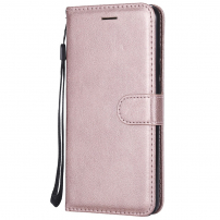 Husă flip din piele artificială, pentru Xiaomi Redmi Note 6 Pro - roz