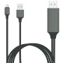 Cablu adaptor USB-C și USB la HDMI pentru iPad / MacBook - 2m - negru
