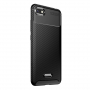 Carcasă de protecție cu textură de fibre de carbon, pentru Xiaomi Redmi 6 - negru