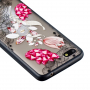 Carcasă se model broderie și flori, pentru Xiaomi Redmi 6 - roz