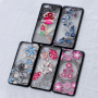 Carcasă se model broderie și flori, pentru Xiaomi Redmi 6 - roz