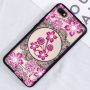 Carcasă se model broderie și floricele, pentru Xiaomi Redmi 6 - roz