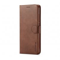 Husă flip LC.imeeke, din piele, pentru Xiaomi Redmi Note 6 Pro - cafeniu
