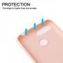 Carcasă de protecție Howmak, cauciucată, moale, pentru Xiaomi Redmi 6 - roz