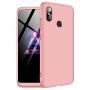 Carcasă spate GKK, cu cant de protecție, pentru Xiaomi Redmi Note 6 Pro - roz-auriu