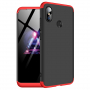 Carcasă spate GKK, cu cant de protecție, pentru Xiaomi Redmi Note 6 Pro - roșu-negru