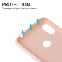 Carcasă de protecție cauciucată, moale, pentru Xiaomi Redmi Note 6 Pro - roz