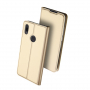 Husă din piele Dux Ducis, cu buzunar de carduri, pentru Xiaomi Redmi Note 7 - auriu