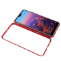 Ramă metalică cu sticlă durificată, pentru Huawei P20 Pro - roșu