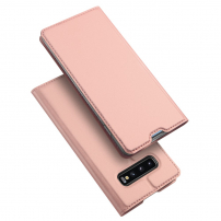 Husă flip Dux Ducis Skin Pro, pentru Samsung Galaxy S10 Plus - roz-auriu