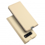 Husă flip Dux Ducis Skin Pro, pentru Samsung Galaxy S10 Plus - auriu