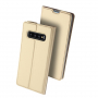 Husă flip Dux Ducis Skin Pro, pentru Samsung Galaxy S10 Plus - auriu