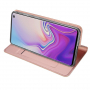 Husă flip Dux Ducis Skin Pro, pentru Samsung Galaxy S10 - roz-auriu