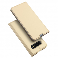Husă flip Dux Ducis Skin Pro, pentru Samsung Galaxy S10 - auriu