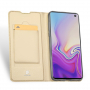 Husă flip Dux Ducis Skin Pro, pentru Samsung Galaxy S10 - auriu