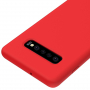 Carcasă din silicon Liquid pentru Samsung Galaxy S10 Plus - roșu