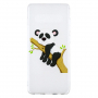 Carcasă din plastic panda și bambus pentru Samsung Galaxy S10 Plus - transparent