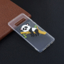 Carcasă din plastic panda și bambus pentru Samsung Galaxy S10 Plus - transparent