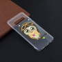 Carcasă din plastic bufniță, cu scrisoare pentru Samsung Galaxy S10 Plus - transparent