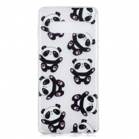 Carcasă din plastic panda, pentru Samsung Galaxy S10 Plus - transparent