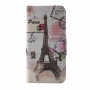 Husă flip Turnul Eiffel pentru Samsung Galaxy S10 Plus - roz vechi