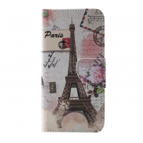 Husă flip Turnul Eiffel pentru Samsung Galaxy S10 Plus - roz vechi