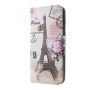 Husă flip Turnul Eiffel pentru Samsung Galaxy S10 Plus - roz vechi