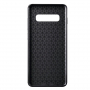 Carcasă din plastic cu textură de fibre de carbon, pentru Samsung Galaxy S10 Plus - negru