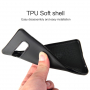 Carcasă din plastic cu textură de fibre de carbon, pentru Samsung Galaxy S10 Plus - negru