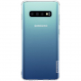 Carcasă Nillkin din plastic moale transparent, pentru Samsung Galaxy S10 - alb