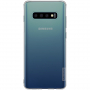 Carcasă Nillkin din plastic moale transparent, pentru Samsung Galaxy S10 - gri