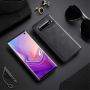 Carcasă X-Level cu suprafață din piele, pentru Samsung Galaxy S10 - negru