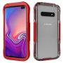 Husă impermeabilă până la adâncimea de 10m pentru Samsung Galaxy S10 Plus - roșu