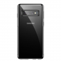 Carcasă Baseus, din plastic transparent, cu ramă, pentru Samsung Galaxy S10 - negru