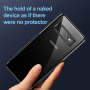 Carcasă Baseus, din plastic transparent, cu ramă, pentru Samsung Galaxy S10 Plus - negru