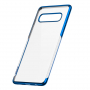 Carcasă Baseus, din plastic transparent, cu ramă, pentru Samsung Galaxy S10 Plus - albastru