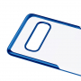 Carcasă Baseus, din plastic transparent, cu ramă, pentru Samsung Galaxy S10 Plus - albastru