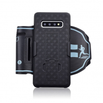 Husă sport cu curea de braț și stativ, pentru Samsung Galaxy S10