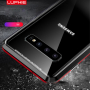 Carcasă Luphie cu ramă magnetică și sticlă durificată, pentru Samsung Galaxy S10 - roșu