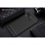 Carcasă din plastic cu textură șlefuită, na Huawei P20 Lite - negru