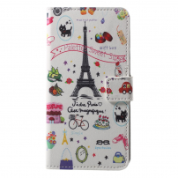 Husă flip Paris, pentru Huawei P20 Pro - alb