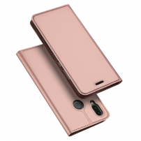Husă flip Dux Ducis Skin Pro, pentru Huawei P20 Lite - roz-auriu