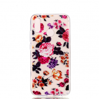 Carcasă din plastic flori, pentru Huawei P20 Lite - transparent