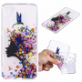 Carcasă din plastic fată cu flori, pentru Huawei P20 Pro - transparent