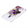 Carcasă din plastic fată cu flori, pentru Huawei P20 Pro - transparent