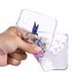 Carcasă din plastic fată cu flori, pentru Huawei P20 Pro - transparent