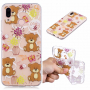 Carcasă din plastic ursuleț, pentru Huawei P20 Lite - transparent